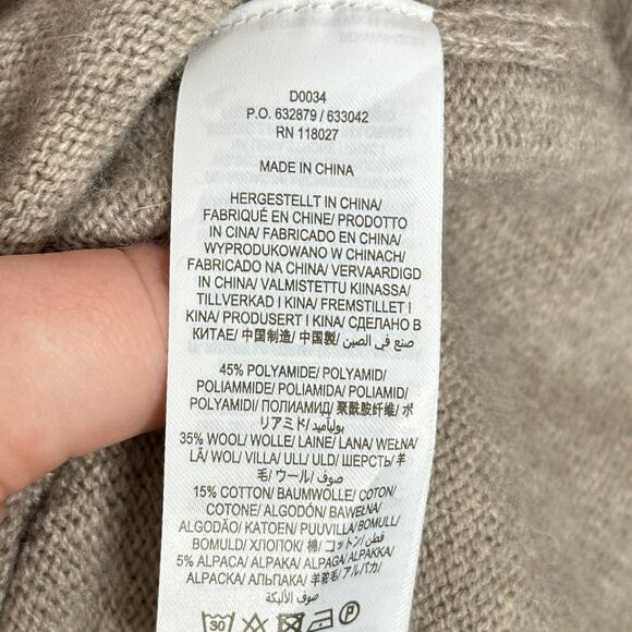 BODEN Millie Fair Isle Knitted Sweater Dress Mink Melange Tan Taupe {KK17} - Picture 8 of 8